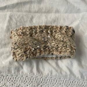 Patrick Francis Ireland Knitwear Wool Headband Cream Chunky knit
